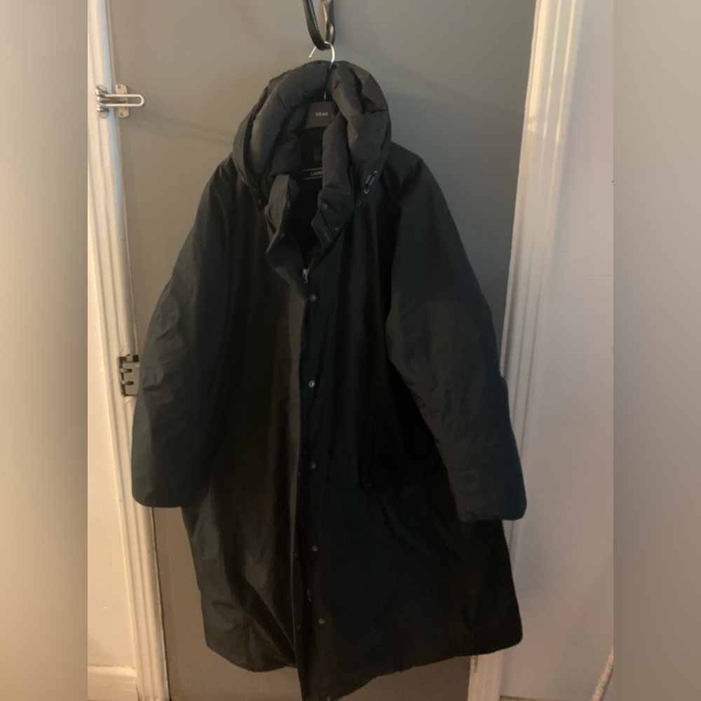 Land’s‎ end black down long winter parka